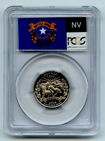 2006 S 25C Clad Nevada Quarter PCGS PR70DCAM