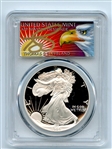 1995 P $1 Proof American Silver Eagle 1oz PCGS PR69DCAM Thomas Cleveland Eagle