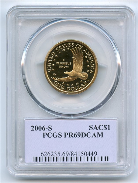 2006 S $1 Sacagawea Dollar PCGS PR69DCAM Thomas Cleveland 
