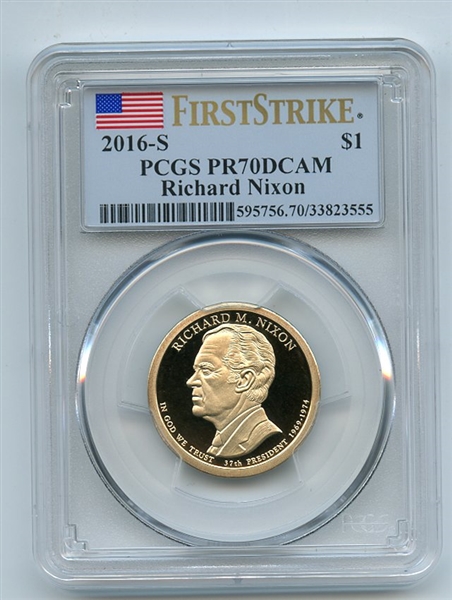 2016 S $1 Richard Nixon Dollar PCGS PR70DCAM First Strike