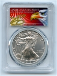 2019 $1 Silver Eagle 1oz PCGS MS70 FDOI First Day Issue Thomas Cleveland Eagle