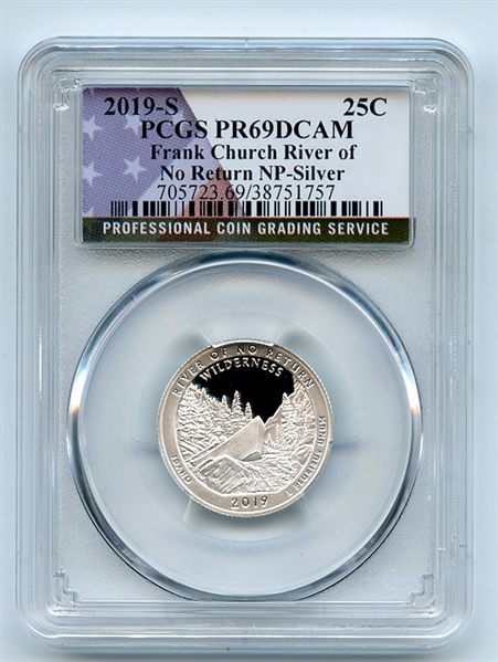 2019 S 25C Silver Frank Church River of No Return Quarter PCGS PR69DCAM