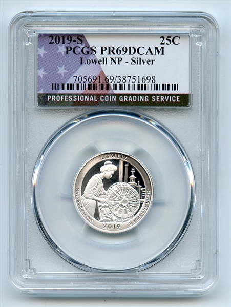 2019 S 25C Silver Lowell Quarter PCGS PR69DCAM