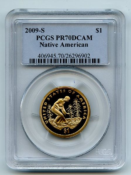 2009 S $1 Sacagawea Dollar PCGS PR70DCAM