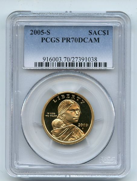2005 S $1 Sacagawea Dollar PCGS PR70DCAM
