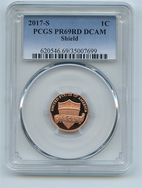 2017 S 1C Lincoln Cent PCGS PR69DCAM