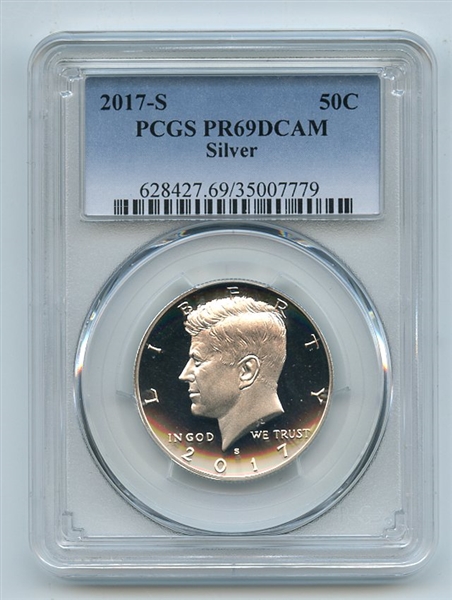 2017 S 50C Silver Kennedy Half Dollar PCGS PR69DCAM