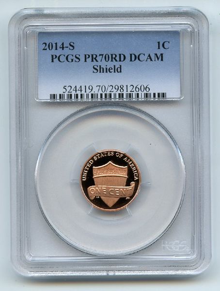 2014 S 1C Lincoln Cent PCGS PR70DCAM
