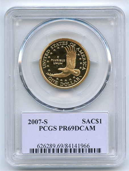 2007 S $1 Sacagawea Dollar PCGS PR69DCAM Thomas Cleveland 