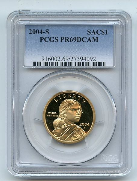 2004 S $1 Sacagawea Dollar PCGS PR69DCAM
