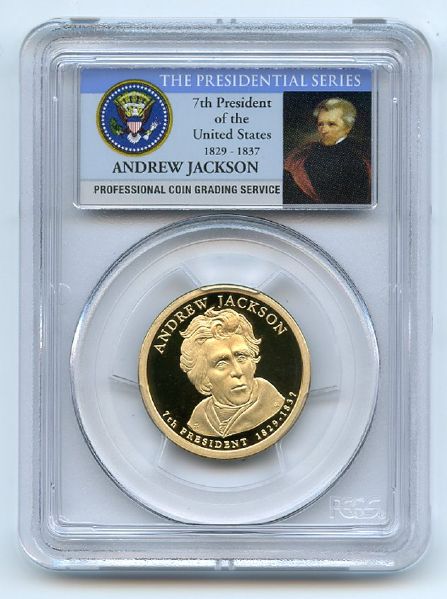 2008 S $1 Andrew Jackson Dollar PCGS PR70DCAM