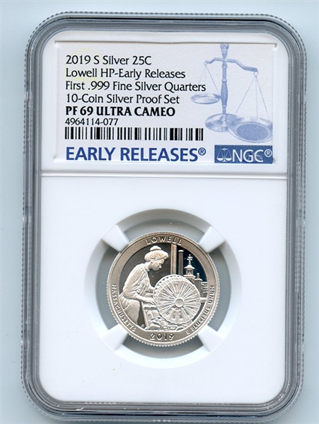 2019 S 25C Silver Lowell Quarter NGC PF69UCAM Early Releases