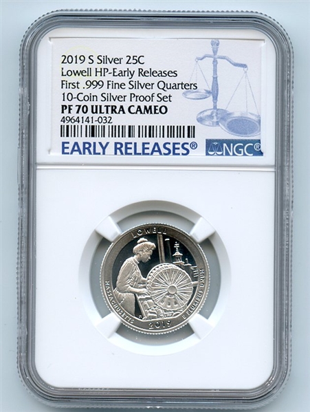 2019 S 25C Silver Lowell Quarter NGC PF70UCAM Early Releases