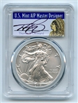 2019 W $1 Burnished American Silver Eagle 1oz PCGS SP70 Thomas Cleveland Native