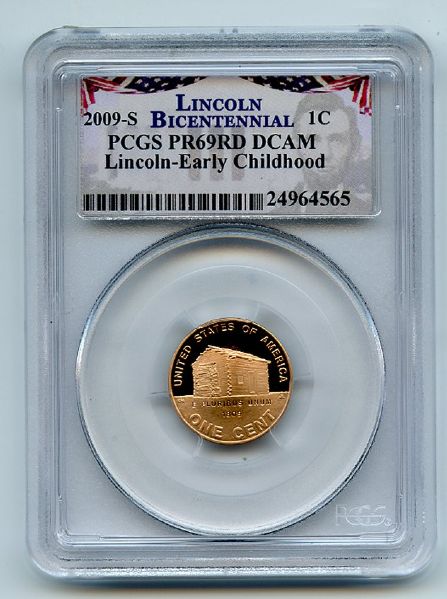 2009 S 1C Lincoln Early Childhood Cent PCGS PR69DCAM