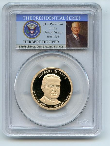 2014 S $1 Herbert Hoover Dollar PCGS PR70DCAM