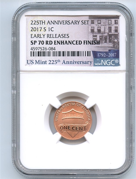 2017 S 1C Lincoln Cent Enhanced NGC SP70 Early Releases