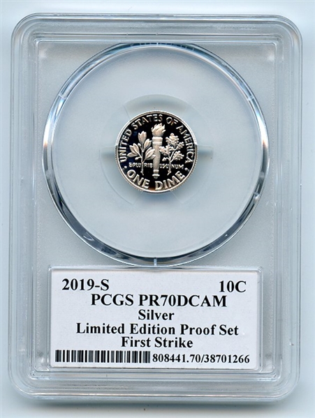 2019 S 10C Silver Roosevelt Dime Limited Edition PCGS PR70DCAM FS Len Buckley