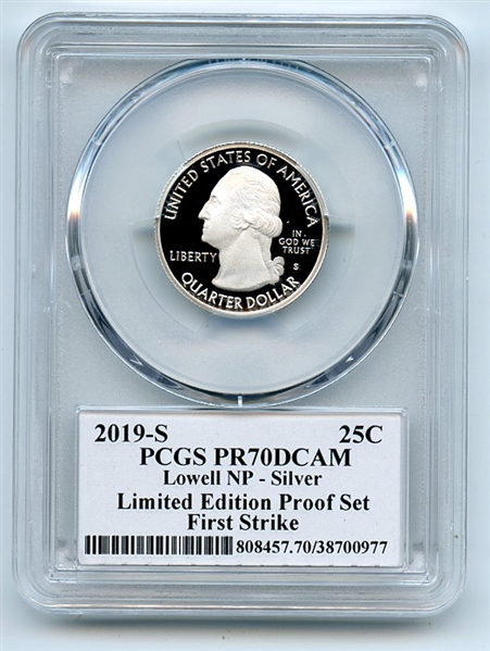 2019 S 25C Silver Lowell Quarter Limited Edition PCGS PR70DCAM FS Len Buckley