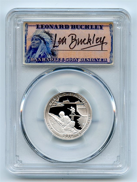 2019 S 25C Silver War in Pacific Quarter Limited Edition PCGS PR70DCAM Buckley