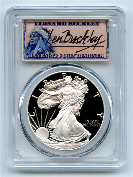 2019 S $1 Proof American Silver Eagle Limited Edition PCGS PR70DCAM FS Buckley