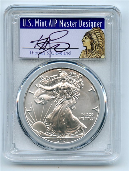 S Silver Eagle Struck at San Francisco PCGS MS70 Thomas Cleveland Eagle Details about   2012 