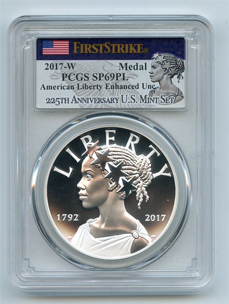 2017 W Silver American Liberty Medal PCGS SP69PL First Strike