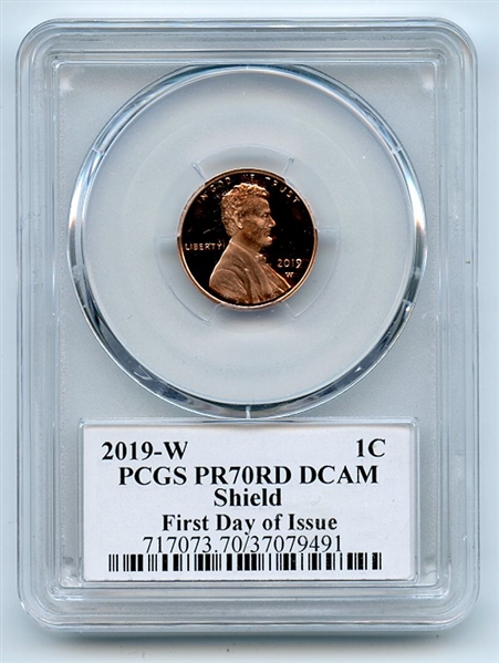 2019 W 1C Lincoln Cent PCGS PR70DCAM First Day Issue FDOI Thomas Cleveland Eagle