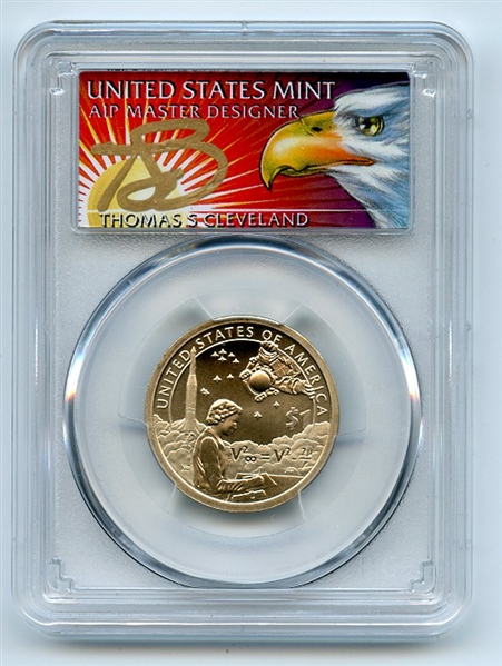 2019 P $1 Sacagawea Dollar Coin Currency Pos B PCGS SP70 Thomas Cleveland Eagle