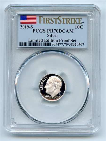 2019 S 10C Silver Roosevelt Dime Limited Edition PCGS PR70DCAM First Strike