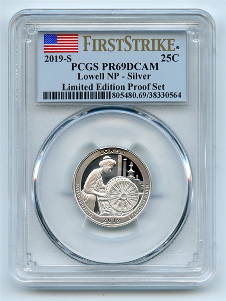 2019 S 25C Silver Lowell Limited Edition Quarter PCGS PR69DCAM First Strike