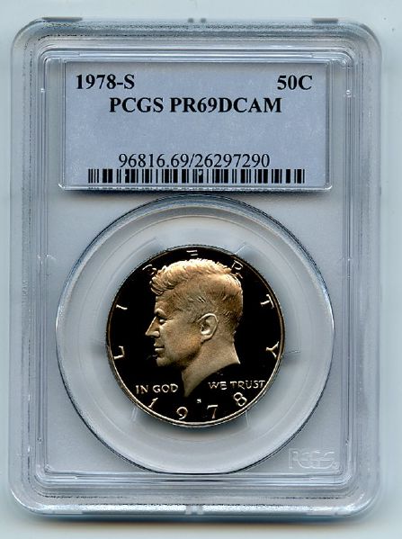1978 S 50C Kennedy Half Dollar Proof PCGS PR69DCAM
