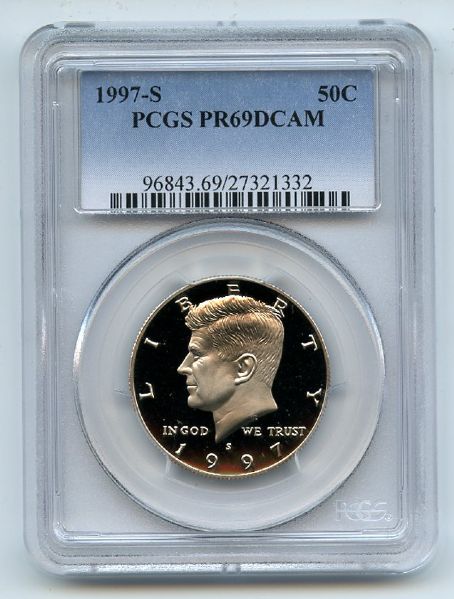 1997 S 50C Kennedy Half Dollar Proof PCGS PR69DCAM