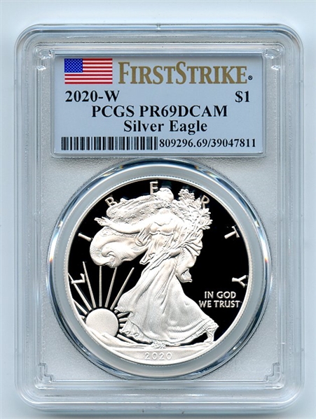 2020 W $1 Proof Silver Eagle PCGS PR69DCAM First Strike
