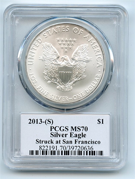 2013 (S) $1 American Silver Eagle Dollar 1oz PCGS MS70 Thomas Cleveland Eagle