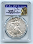 2013 (S) $1 American Silver Eagle Dollar 1oz PCGS MS70 Thomas Cleveland Native