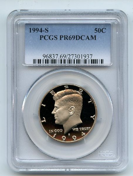 1994 S 50C Kennedy Half Dollar Proof PCGS PR69DCAM