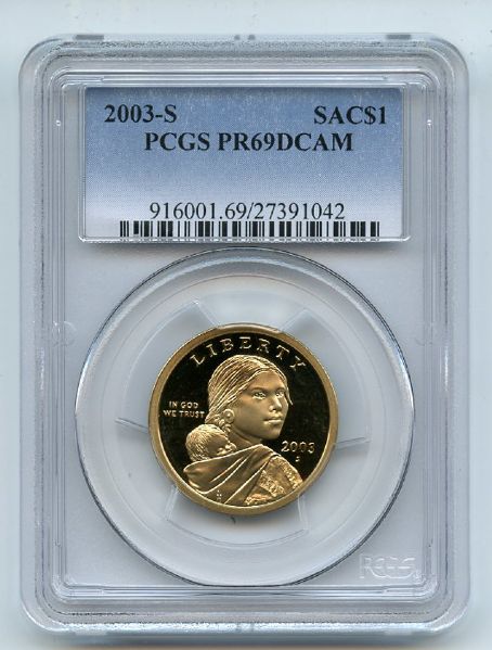 2003 S $1 Sacagawea Dollar PCGS PR69DCAM