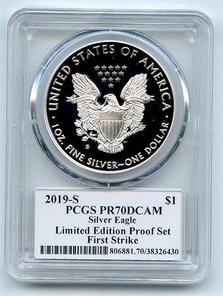 2019 S $1 Proof American Silver Eagle Limited Ed PCGS PR70DCAM Cleveland Eagle