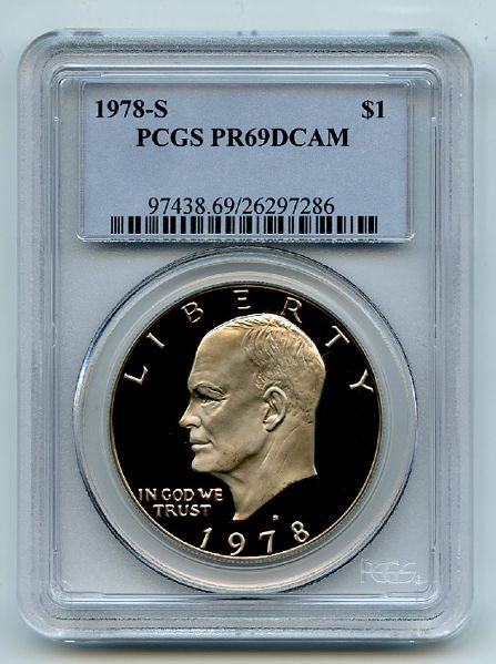 1978 S $1 Ike Eisenhower Dollar Proof PCGS PR69DCAM