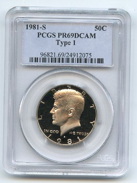 1981 S 50C Kennedy Half Dollar Proof PCGS PR69DCAM