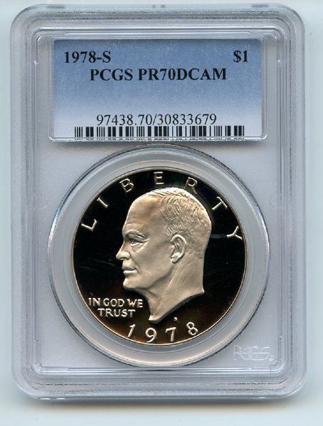 1978 S $1 Ike Eisenhower Dollar Proof PCGS PR70DCAM