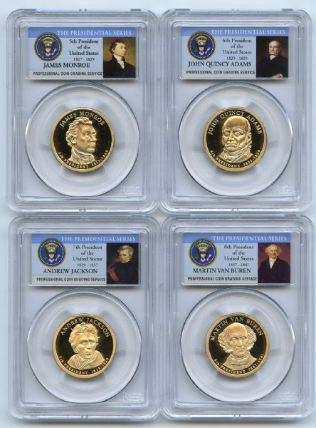 2008 S Presidential Dollar Set PCGS PR69DCAM
