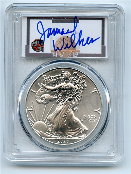 2020 (S) $1 Silver Eagle Emergency Issue PCGS MS70 FDOI Jamaal Wilkes