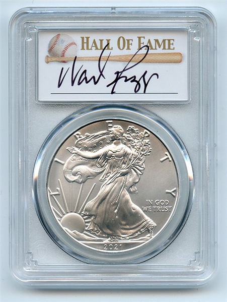 2021 (P) $1 Emergency Issue American Silver Eagle PCGS MS70 FDOI Wade Boggs