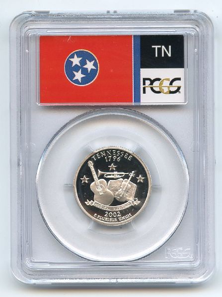 2002 S 25C Silver Tennessee Quarter PCGS PR70DCAM