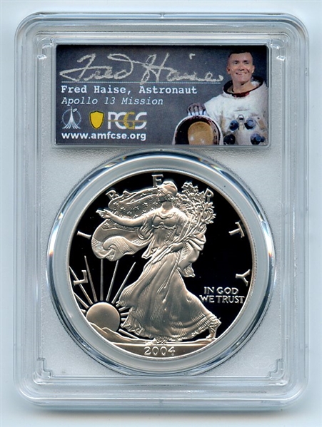 2004 W $1 Proof American Silver Eagle PCGS PR70DCAM Fred Haise