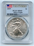 2019 $1 American Silver Eagle Dollar PCGS MS69 First Strike