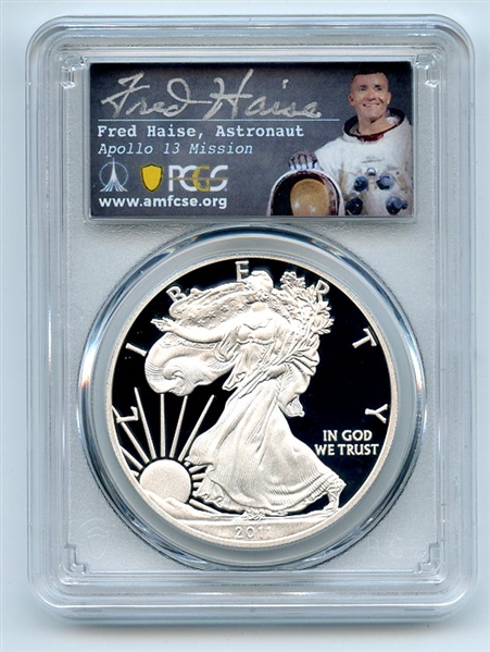 2011 W $1 Proof American Silver Eagle PCGS PR70DCAM Fred Haise