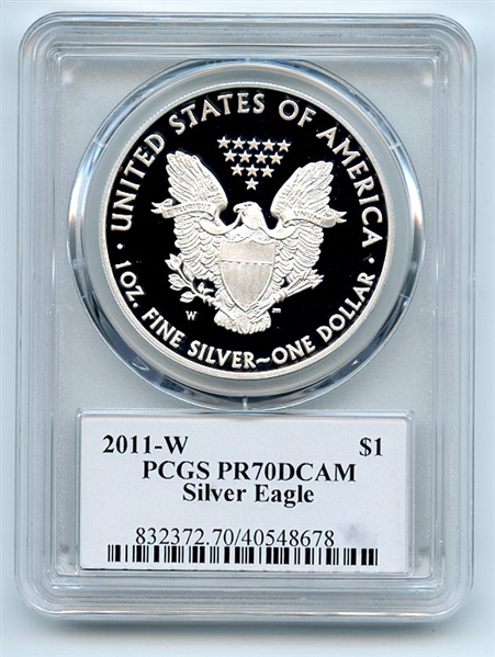 2011 W $1 Proof American Silver Eagle PCGS PR70DCAM Fred Haise